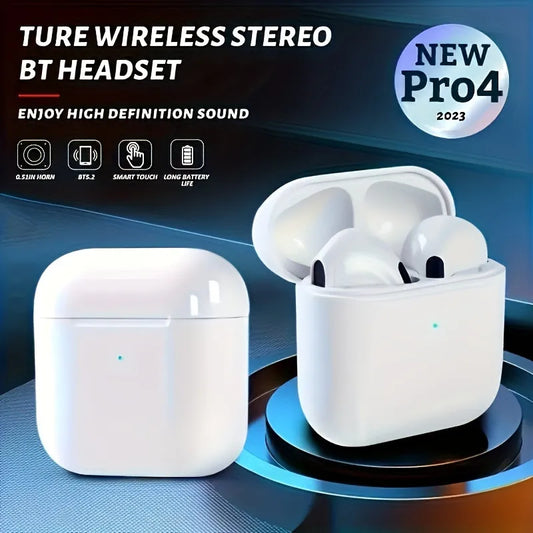 Pro 4 TWS Wireless Headphones Earphone Bluetooth-compatible 5.3