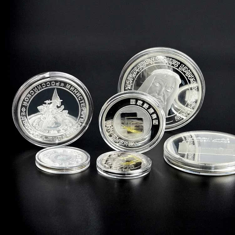 Cheap Custom Metal Plated Silver Coin High quality custom 3D silver